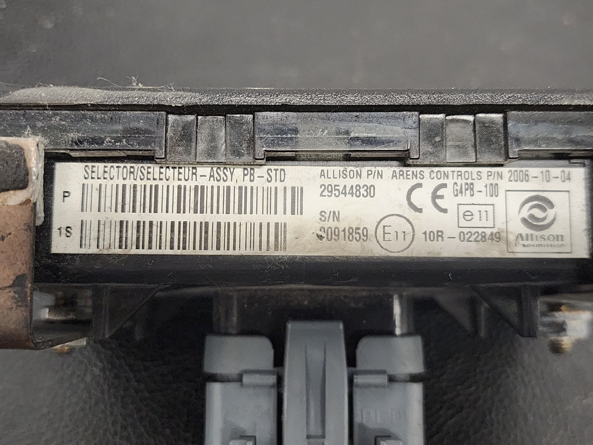 Allison 29544830 Transmission Push Button Electronic Shift Pad For Sale