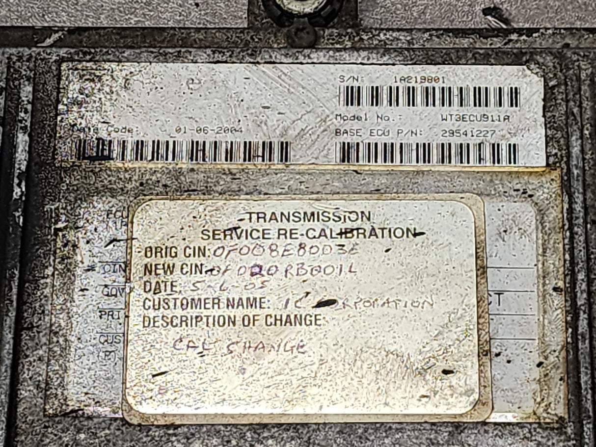 2004 Allison TCM Part # 29541227 For Sale, e11, 020911, 10R-020911