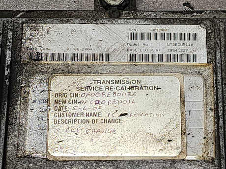 2004 Allison TCM Part # 29541227 For Sale, e11, 020911, 10R-020911