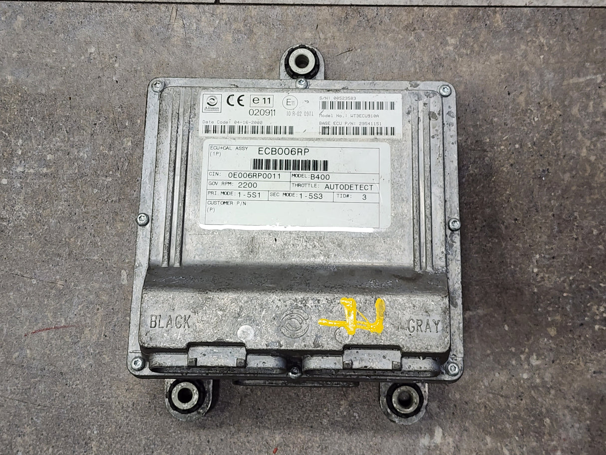 2002 Allison B400 TCM Part # 29541151 For Sale, e11, 020911, 10R-020911