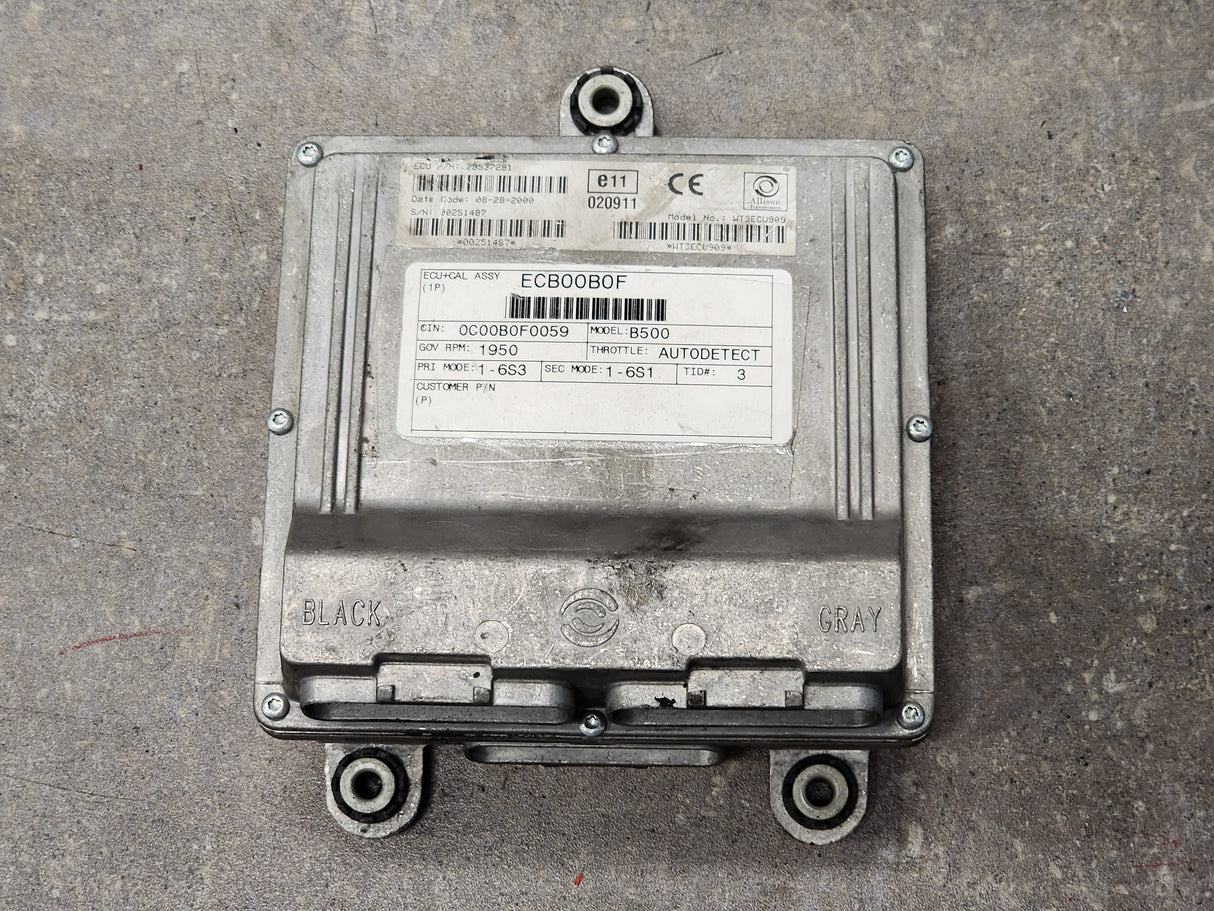 2000 Allison B500 TCM Part # 29537291 For Sale, e11, 020911, 10R-020911