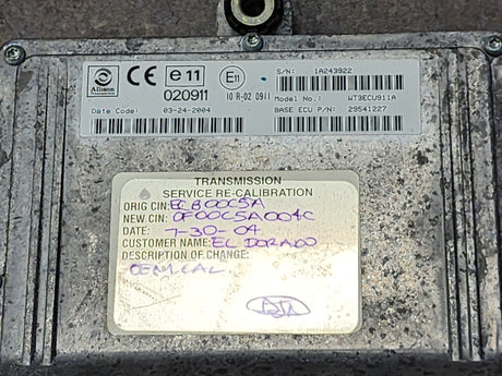 2004 Allison TCM Part # 29541227 For Sale, e11, 020911, 10R-020911