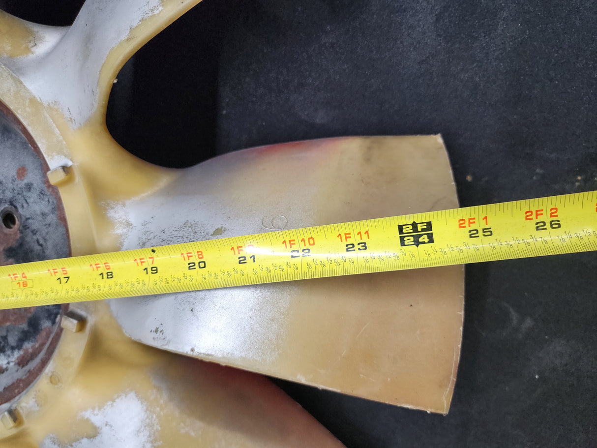 Borg Warner 25” Fan Blade MD9 For Sale, 25 Inches, 9 Blade, Part # 147 D115