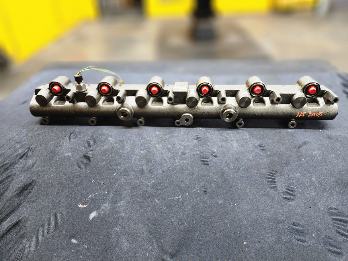 International DT466E EGR Diesel Engine Fuel and Oil Manifold Rail Part# 1841968C4 For Sale