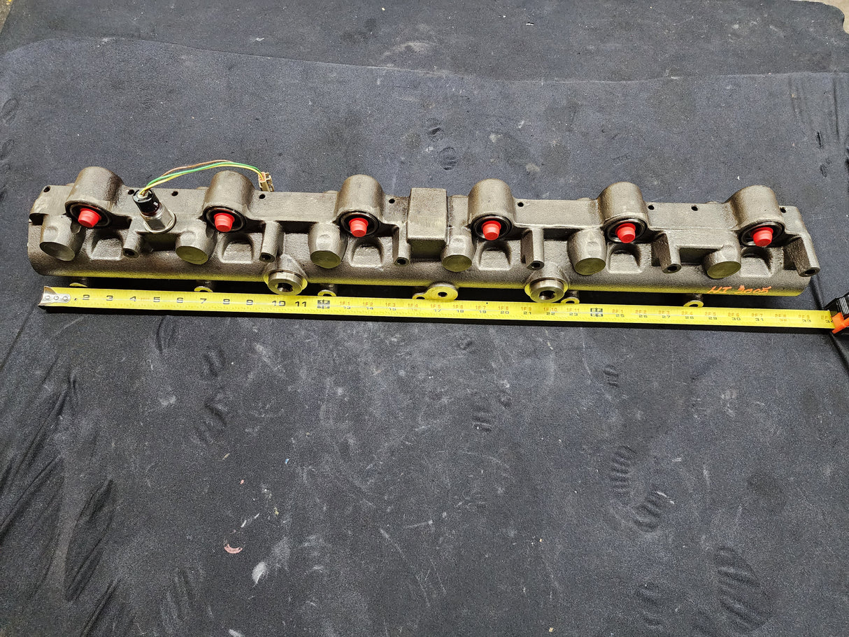 International DT466E EGR Diesel Engine Fuel and Oil Manifold Rail Part# 1841968C4 For Sale