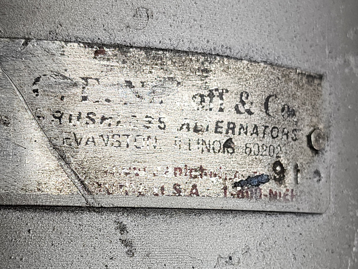 OEM C.E Diesel Engine Niehoff Alternator