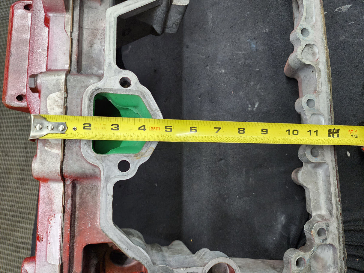 2008 Cummins ISM 410 Diesel Engine Rocker Arm Housing with Front Lifting Bracket, EGR Valve, Air Intake Manifold & Wire Harness