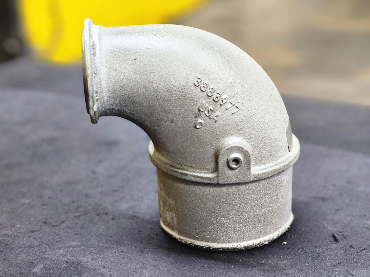 2008 CUMMINS ISM DIESEL ENGINE 3883977 Air Transfer Elbow Tube For Sale