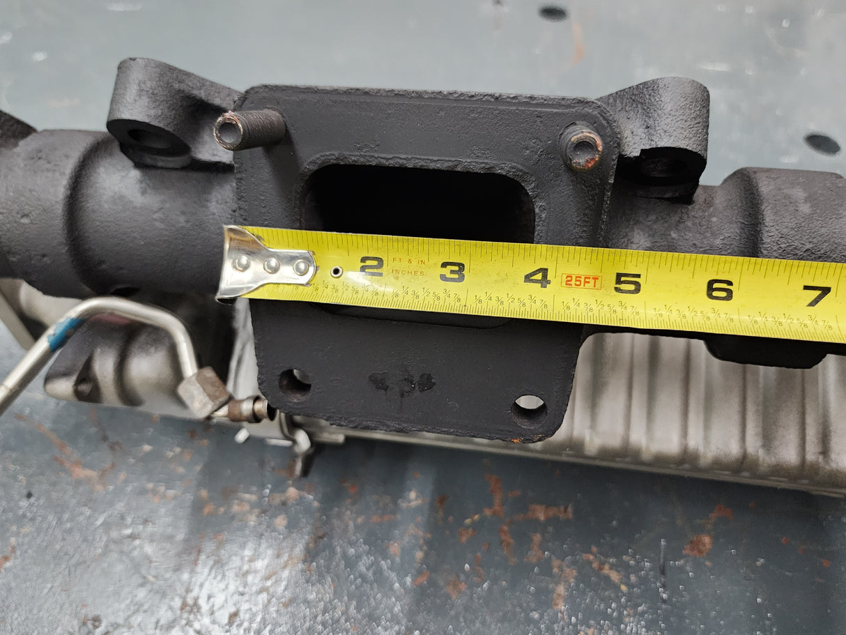 International DT466E Exhaust Manifold w/ EGR Cooler Part # 1844944C1, 1844324C2, 1844964C1