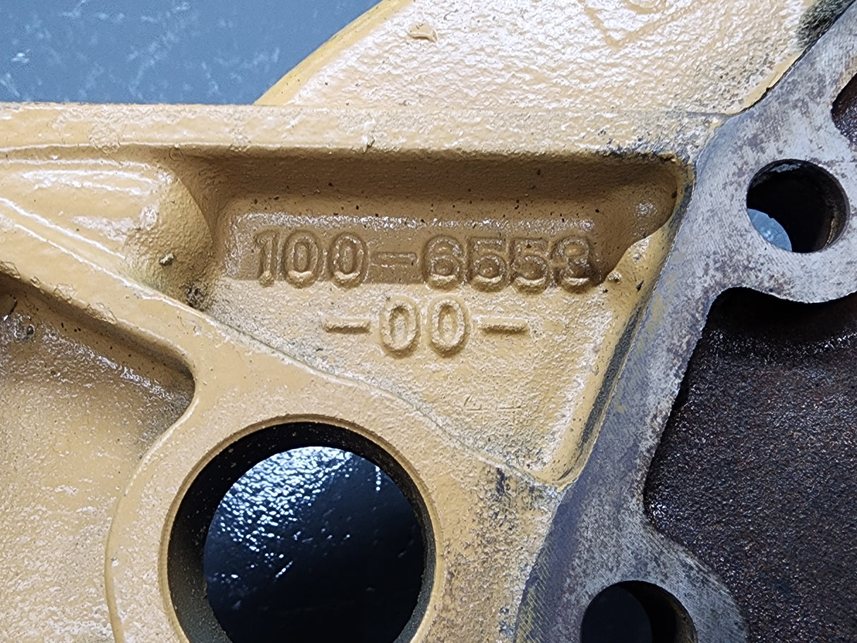 Caterpillar 3126 Flywheel Housing 100-6553-00- With Mounting Brackets For Sale