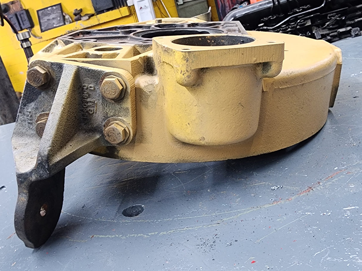 Caterpillar 3126 Flywheel Housing 100-6553-00- With Mounting Brackets For Sale