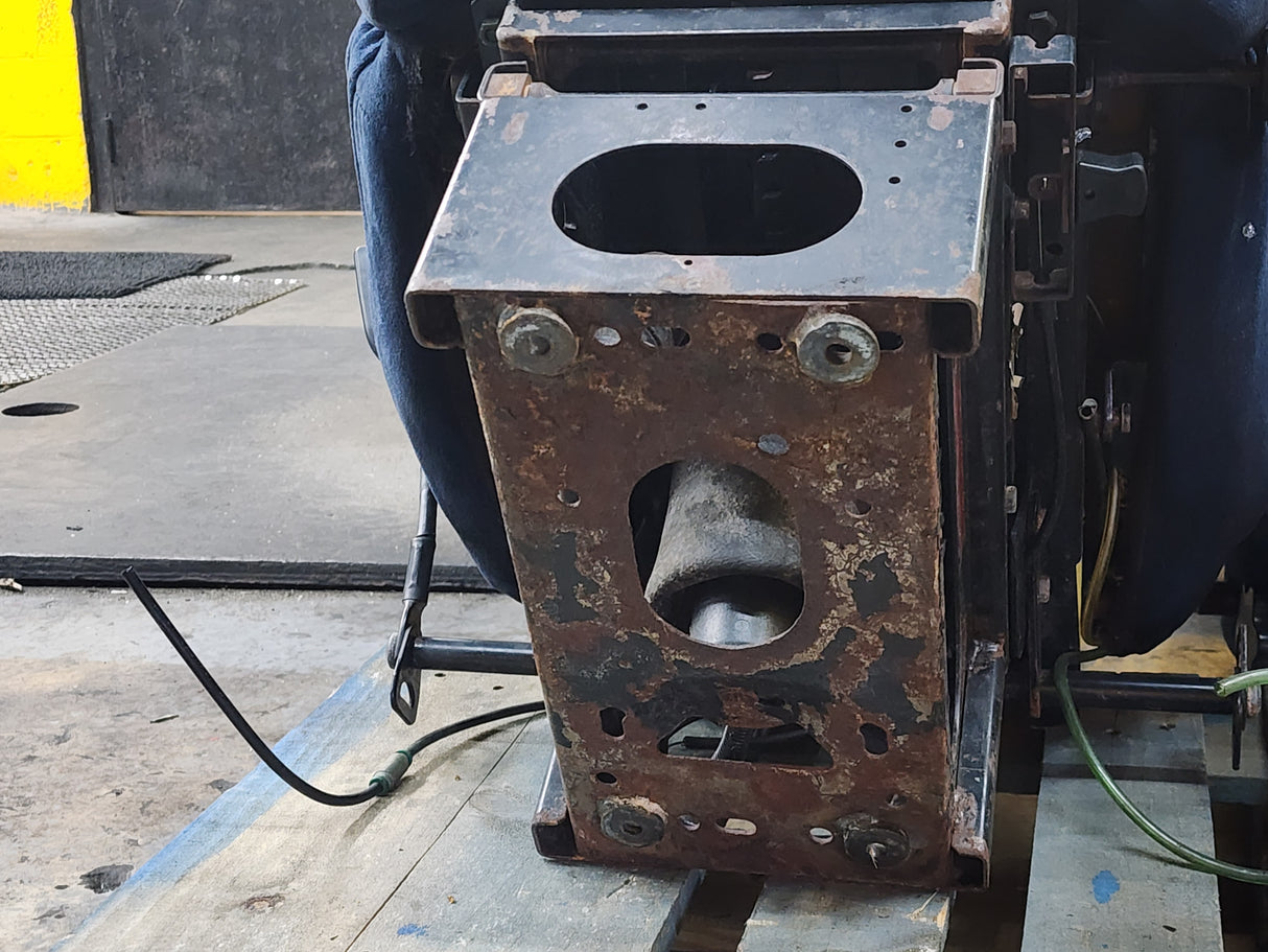 Bostrom T915 Freightliner Cascadia Blue Cloth Air Ride Seat with Mounting Plate For Sale