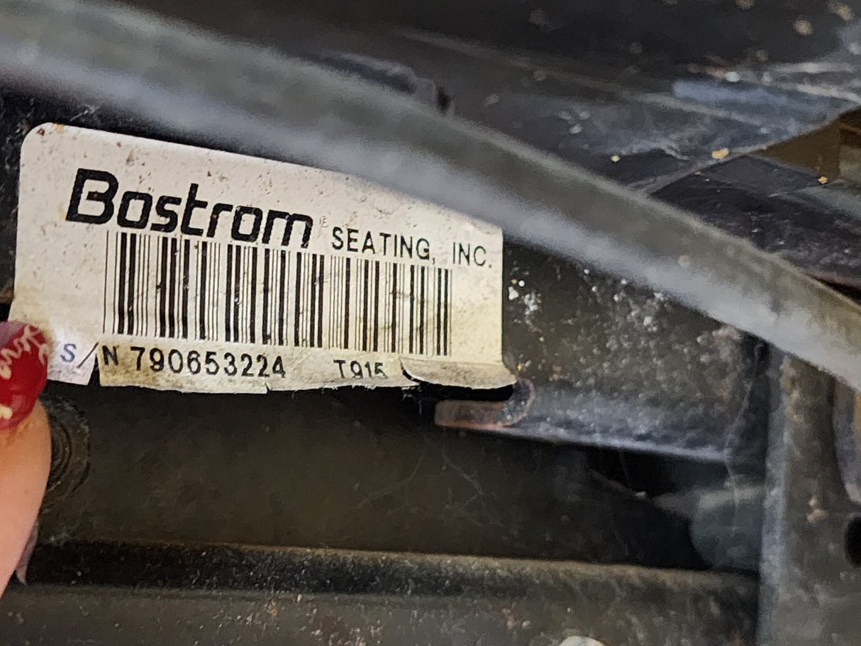 Bostrom T915 Freightliner Cascadia Blue Cloth Air Ride Seat with Mounting Plate For Sale