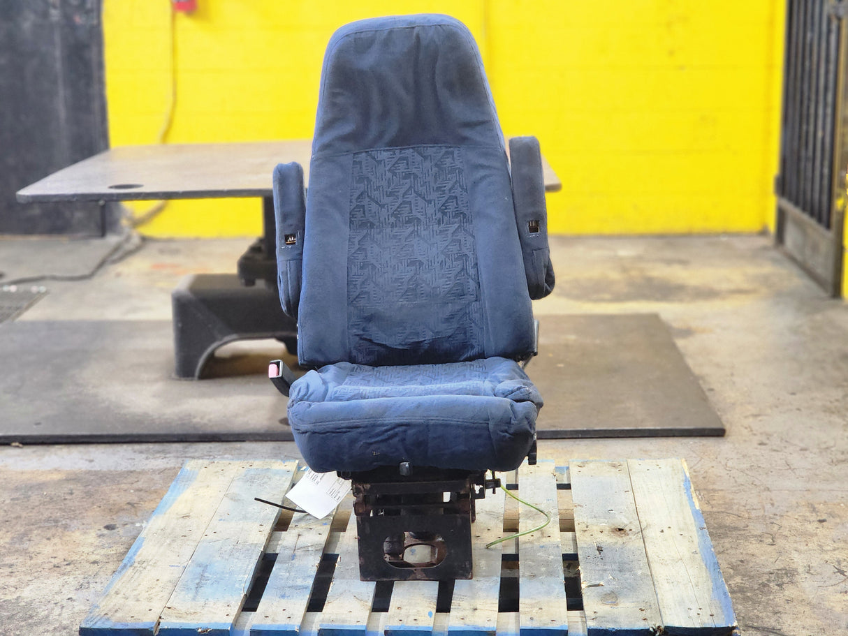 Bostrom T915 Freightliner Cascadia Blue Cloth Air Ride Seat with Mounting Plate For Sale
