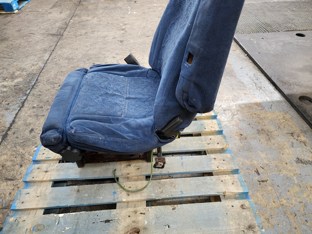 Bostrom T915 Freightliner Cascadia Blue Cloth Air Ride Seat with Mounting Plate For Sale