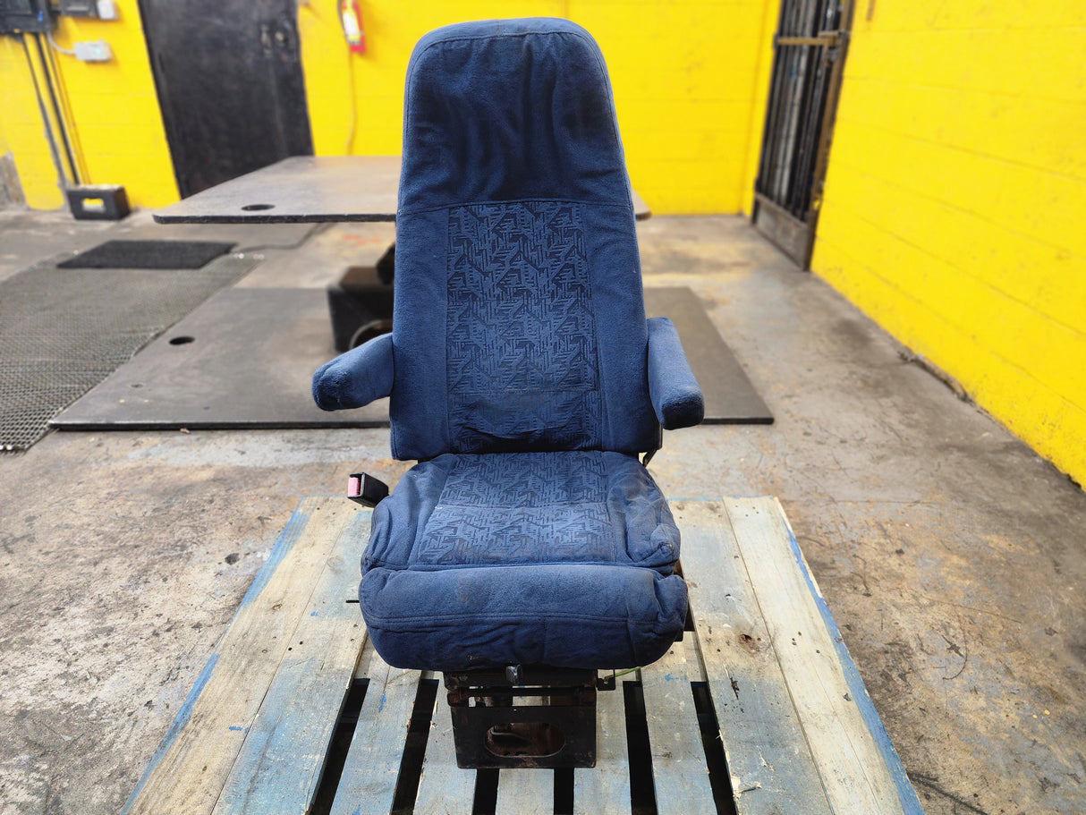 Bostrom T915 Freightliner Cascadia Blue Cloth Air Ride Seat with Mounting Plate For Sale