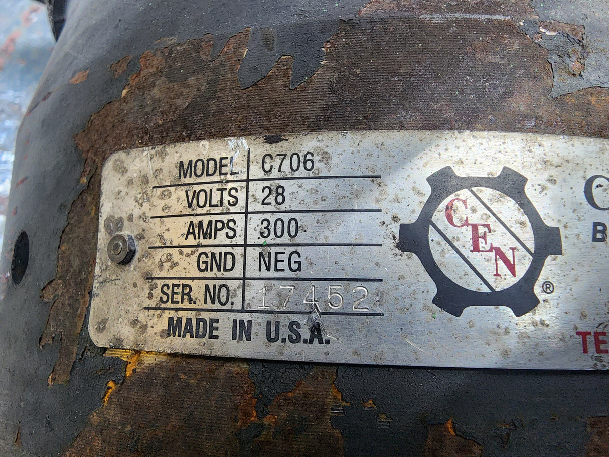 OEM Diesel Engine C.E. Niehoff Alternator C-706 For Sale