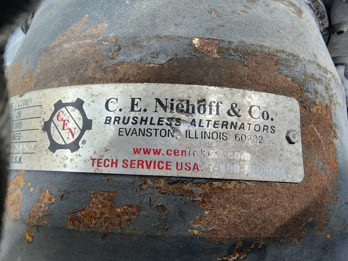 OEM Diesel Engine C.E. Niehoff Alternator C-706 For Sale