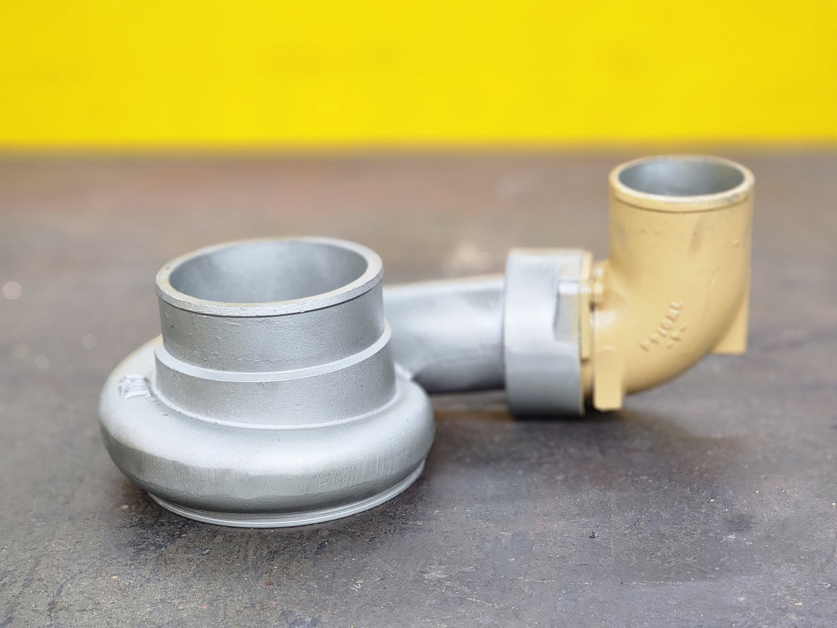 Caterpillar C15 Diesel Engine Turbine (Turbo Shell) with Turbo Intake Elbow Tube 7W-3144-4-