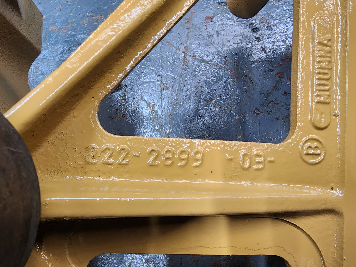 Caterpillar C13 Diesel Engine Support Bracket 222-2899-03- W/Tensioner Pulley 211-7895