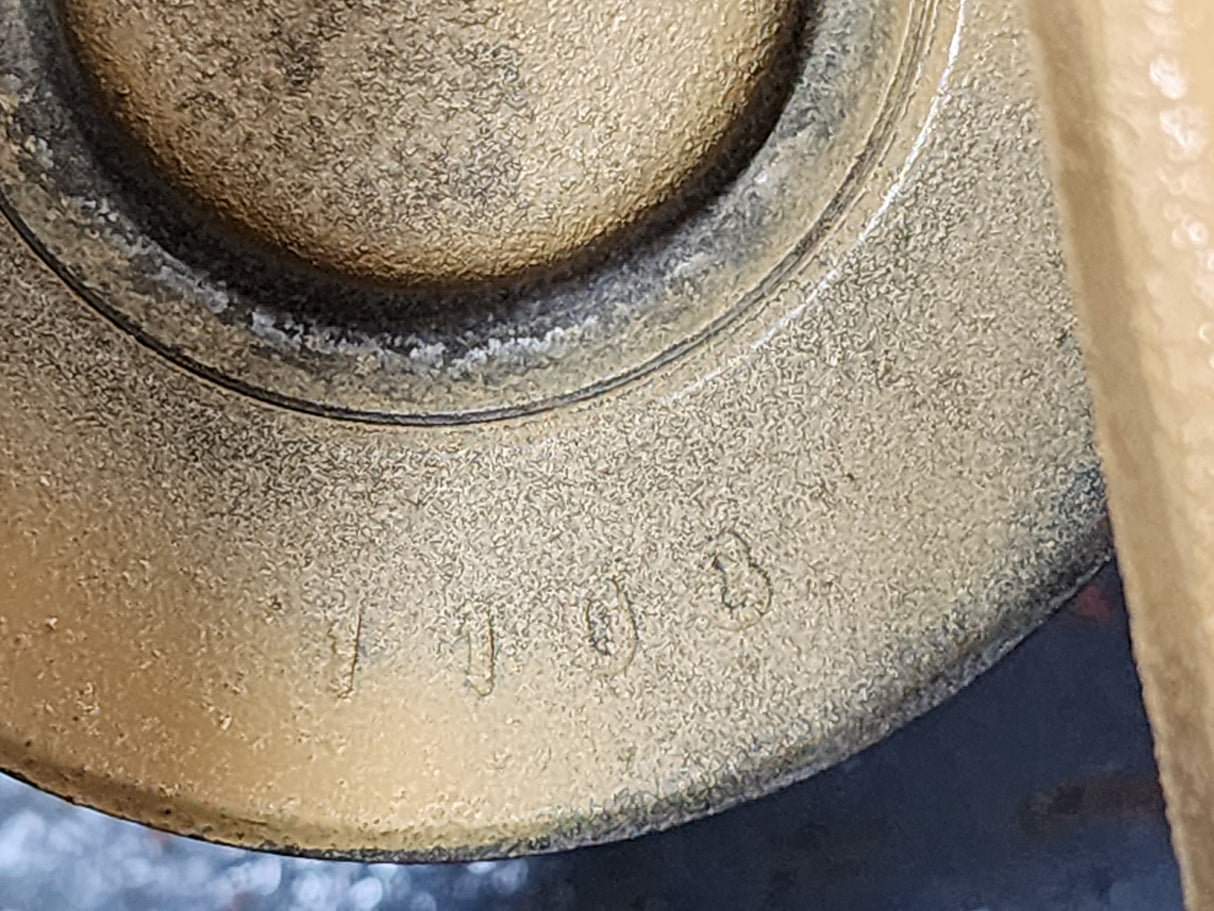 Caterpillar C13 Diesel Engine Support Bracket 222-2899-03- W/Tensioner Pulley 211-7895