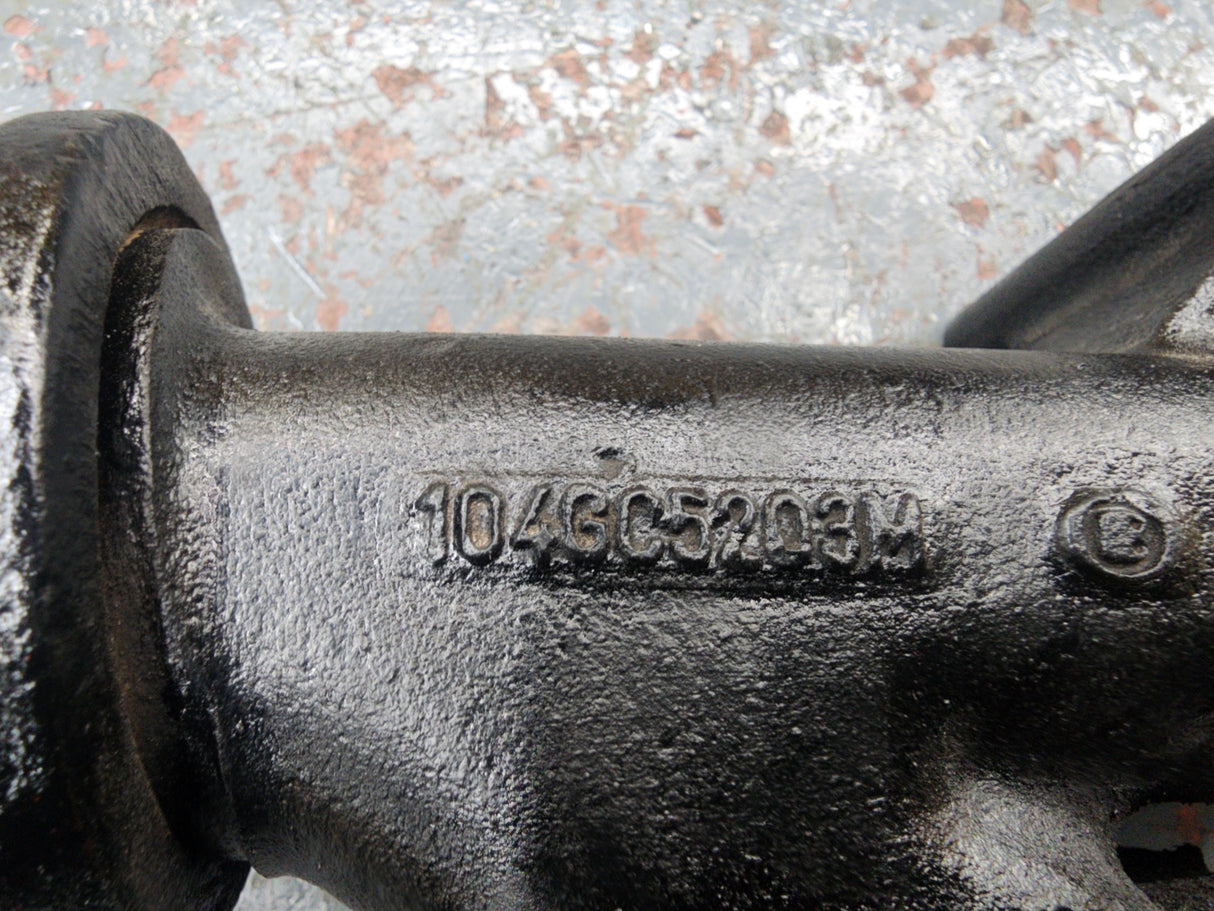 Mack E7 Exhaust Manifold 3-Part For Sale, OEM End Part Casting # 104GC5203AM, 104GC5203M