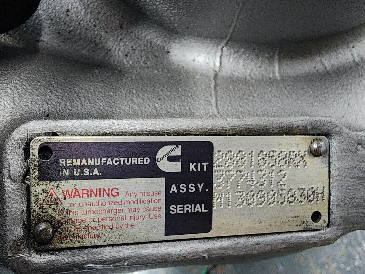 Holset Cummins Turbocharger 2881858 For Sale