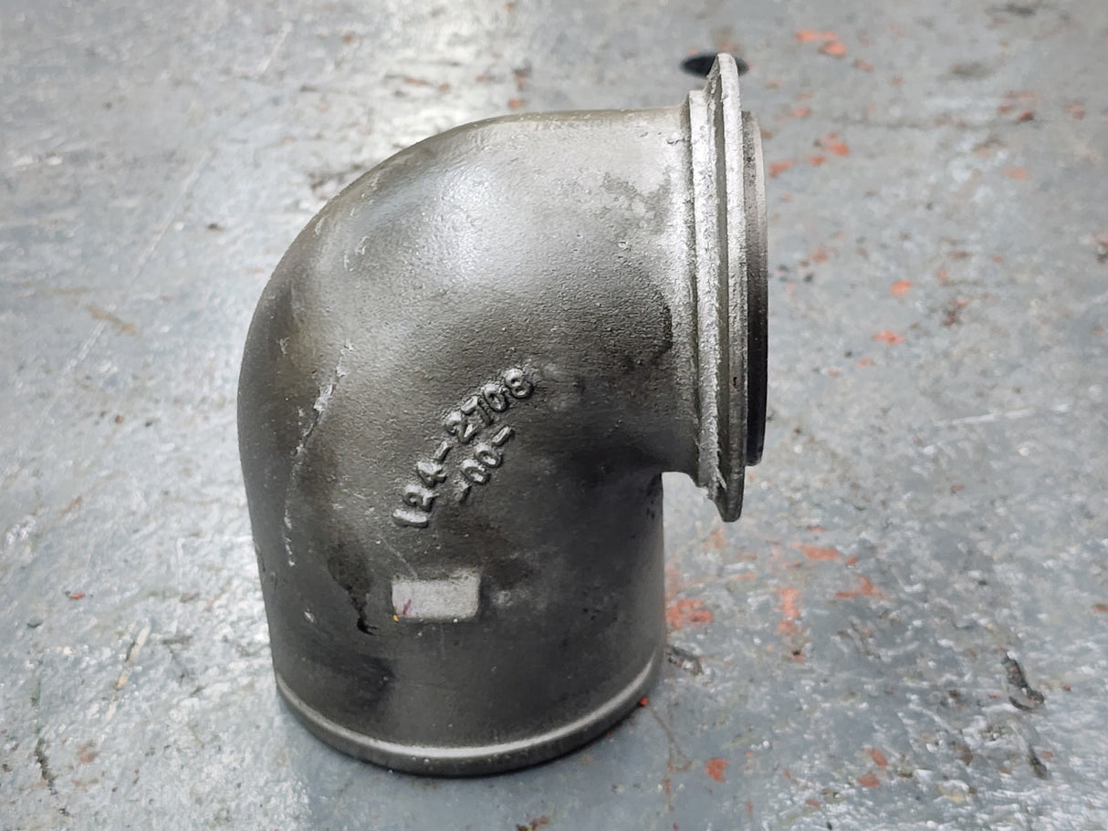 Caterpillar C10 1242708 Air Transfer Intake Elbow Tube Part # 124-2708-00- For Sale