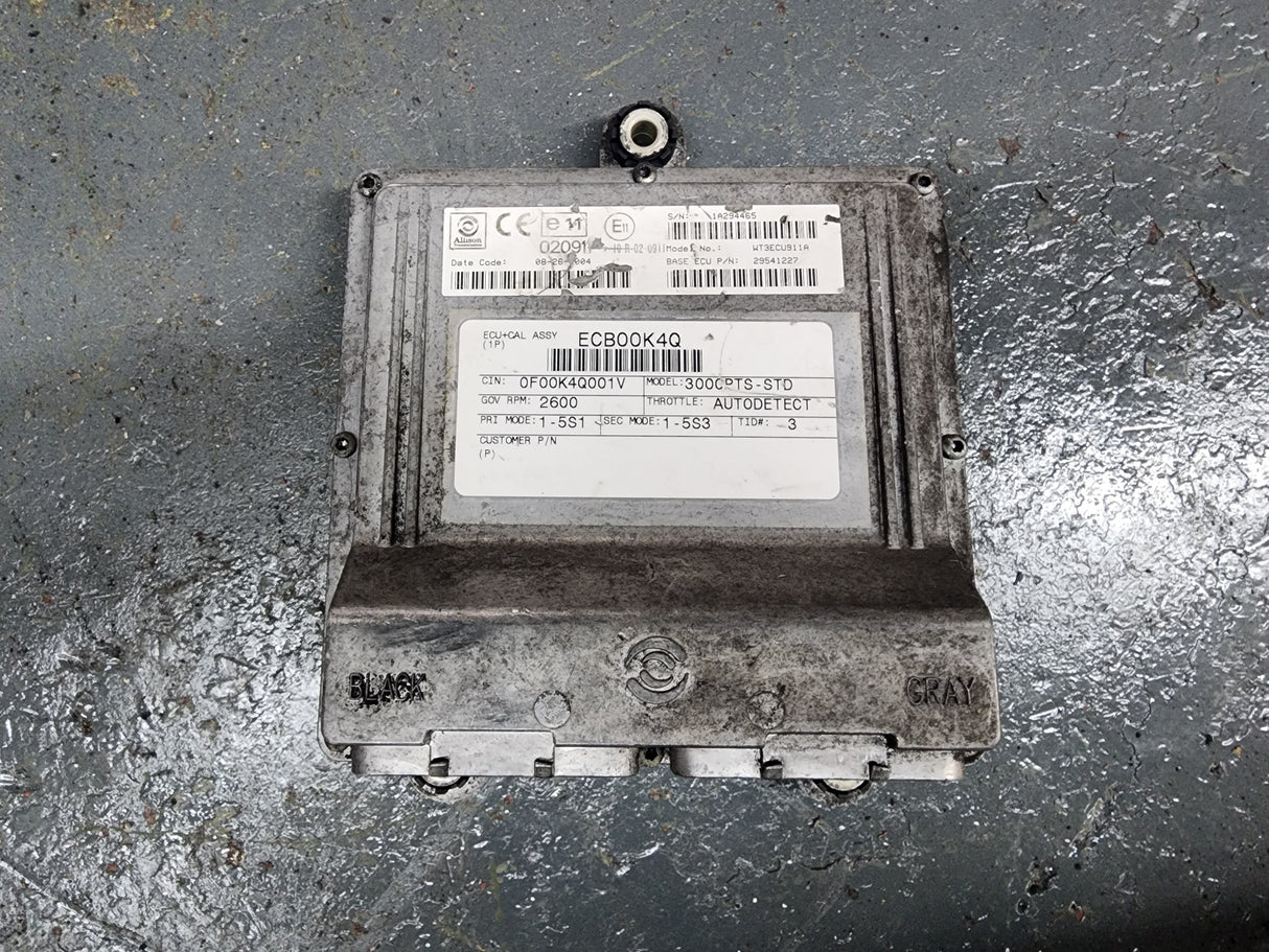 2004 Allison 3000PTS-STD Transmission Control Module (TCM) Part # 29541227