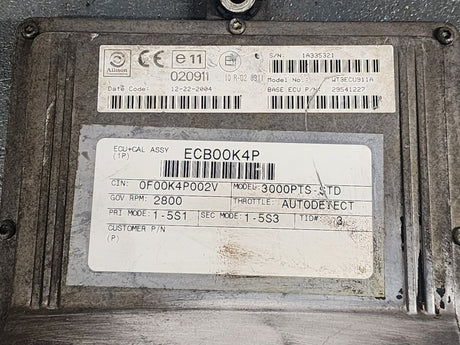 2004 Allison 3000PTS-STD Transmission Control Module (TCM) Part # 29541227