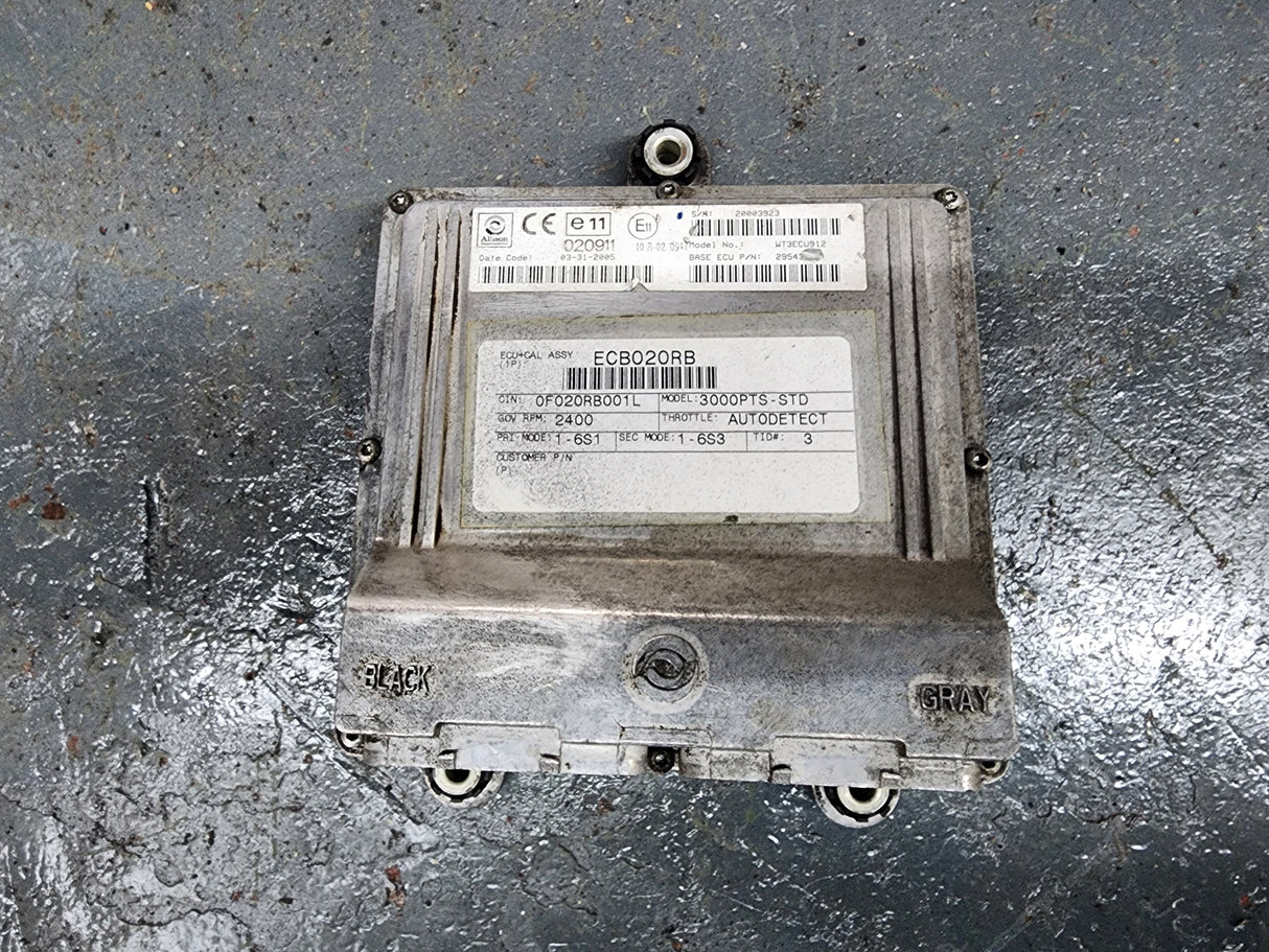 2005 Allison 3000PTS-STD Transmission Control Module (TCM) Part 3 29543300