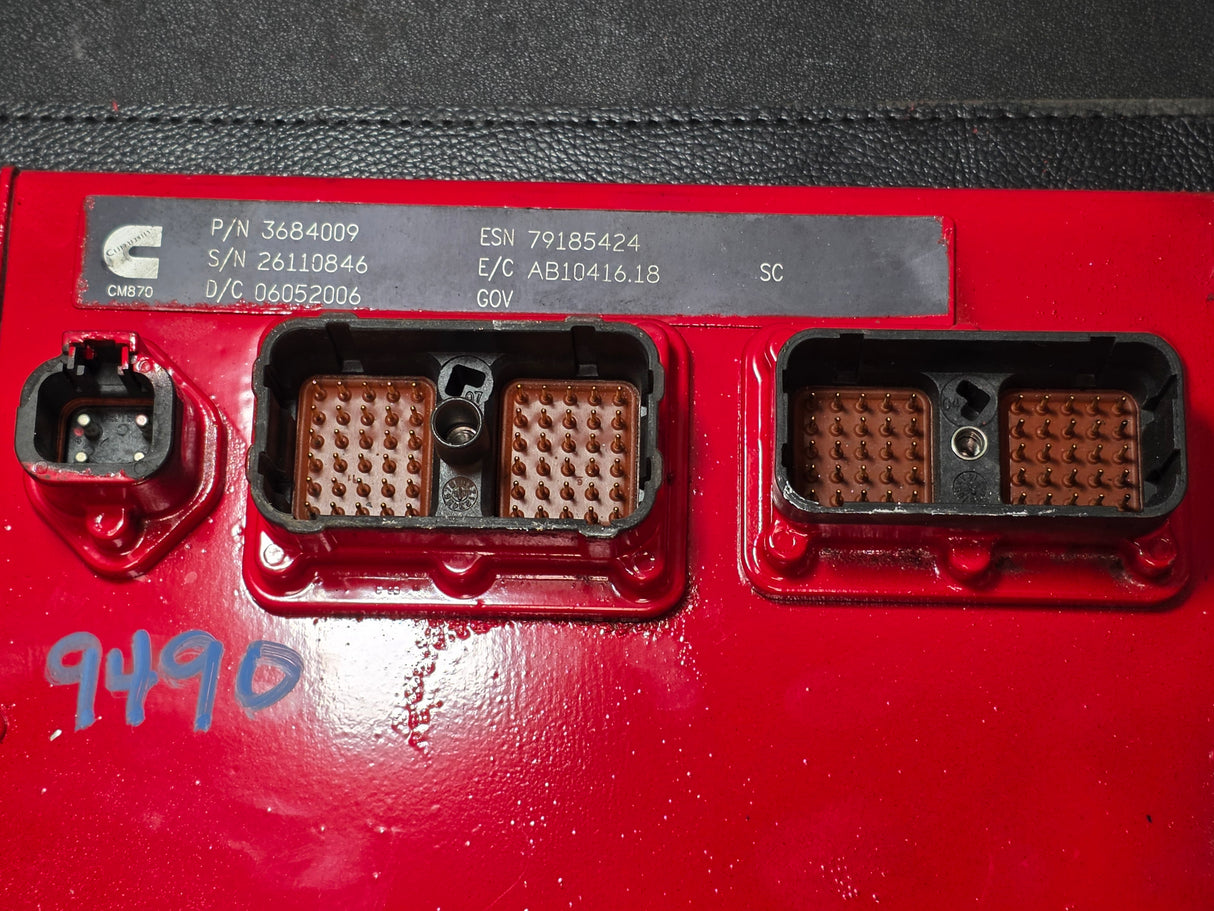 Cummins ISX Engine Control Module (ECM) Part # 3684009, CPL 8520, CM870