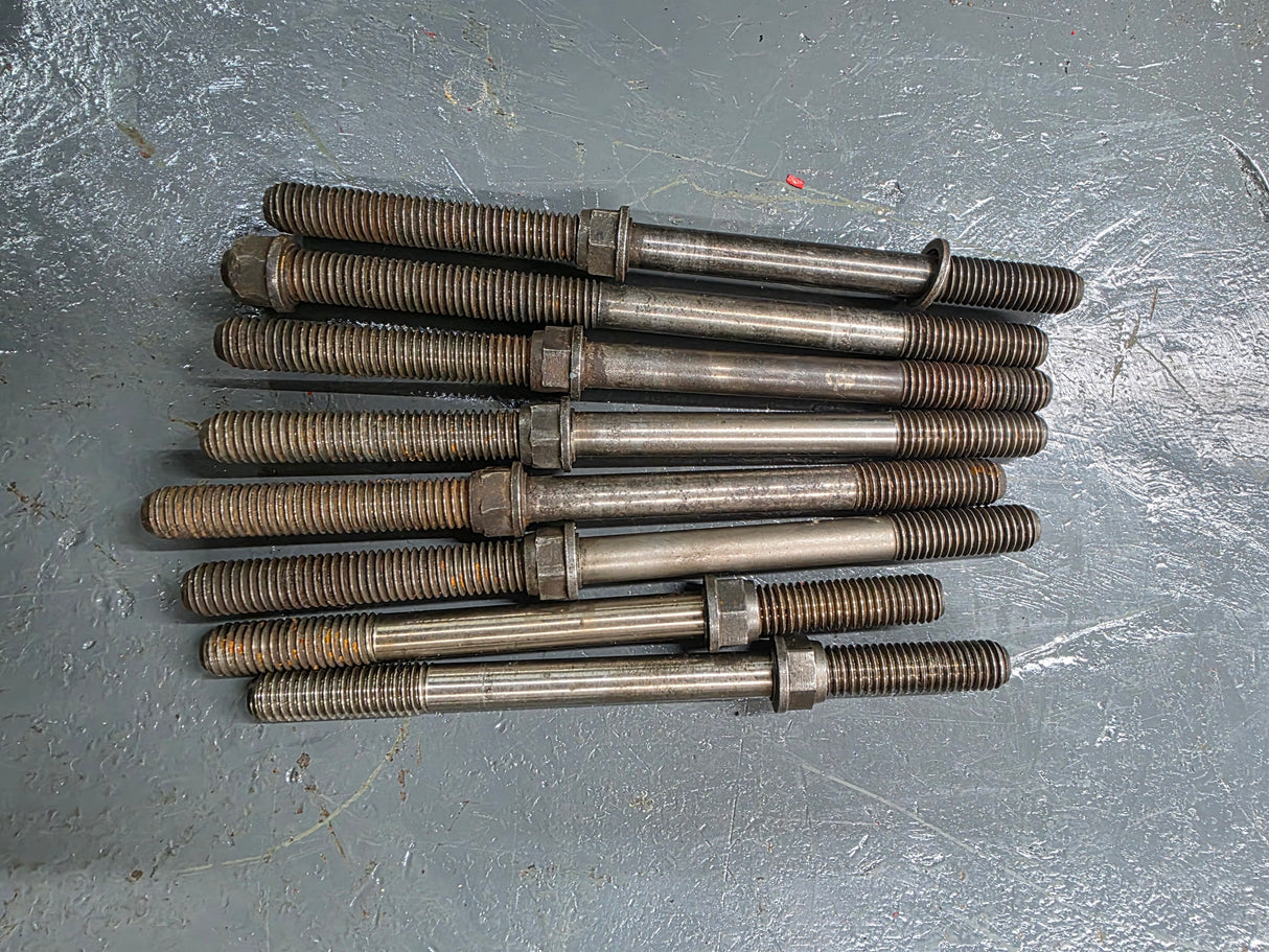 Cummins BigCam Engine (Jake) Brakes Stud Bolts w/ Washers Set of 18, M10-1.5, 6 - 8 1/8" , 12 - 7 1/8"