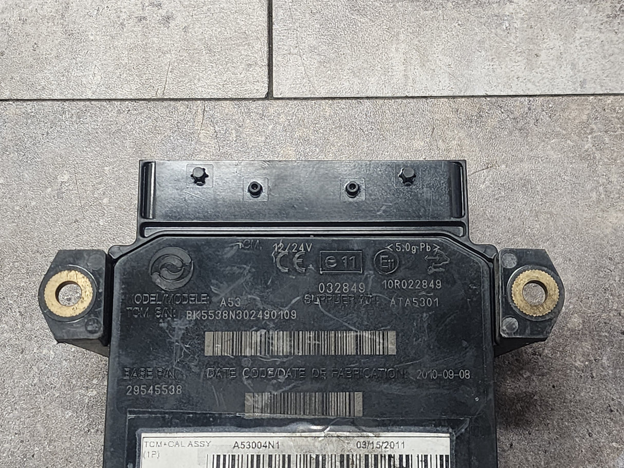 Allison B300, TCM Part # 29545538, Model No. A53, e11, 10R022849