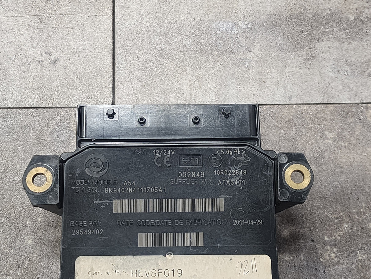 Allison B300, TCM Part # 29545324, Model No. A43, e11, 10R022849