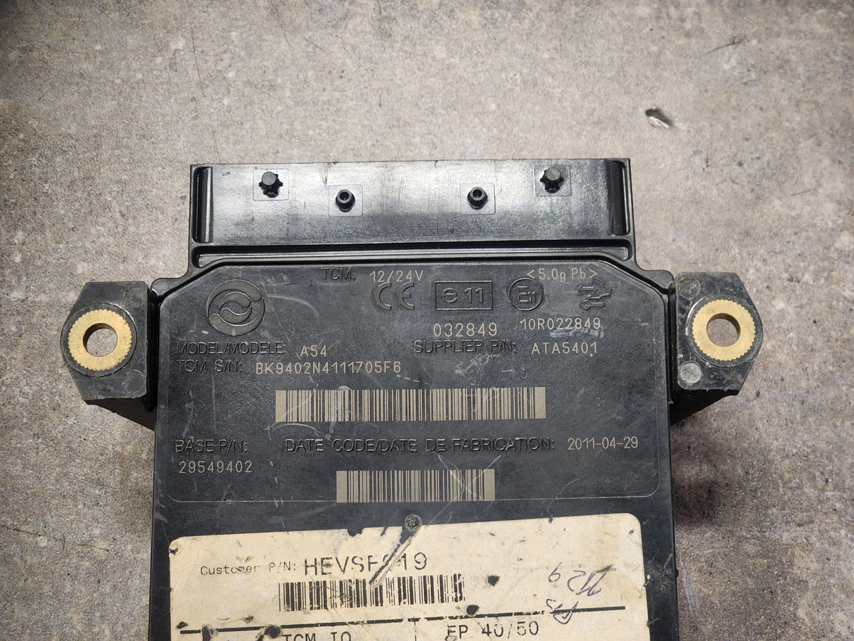 Allison, TCM Part # 29549402, Model No. A54, e11, 10R022849