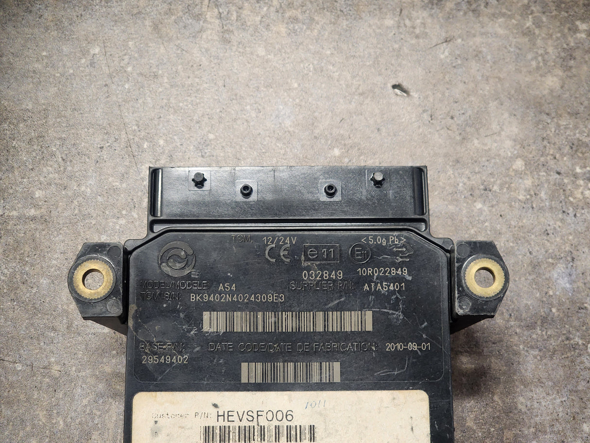 Allison, TCM Part # 29549402, Model No. A54, e11, 10R022849