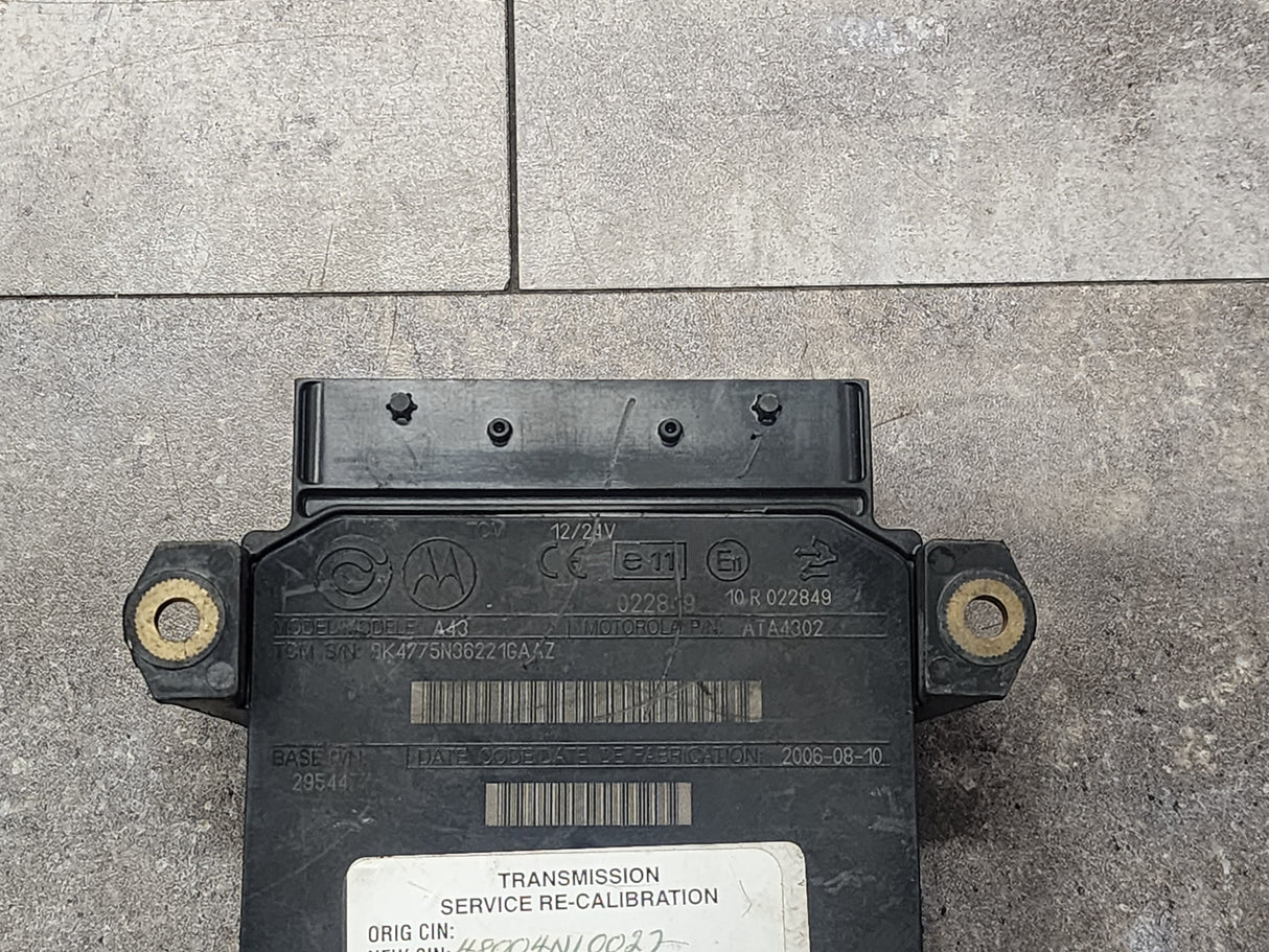 Allison, TCM Part # 29544775, Model No. A43, e11, 10R022849