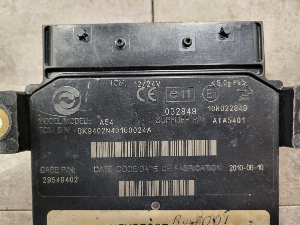 2010 Allison B500 TCM For Sale, Part # 29549402, Transmission Control Module