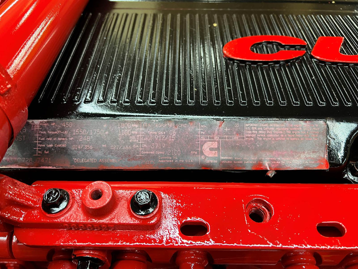 2011 Cummins ISX15 Diesel Engine For Sale, CPL# 3719