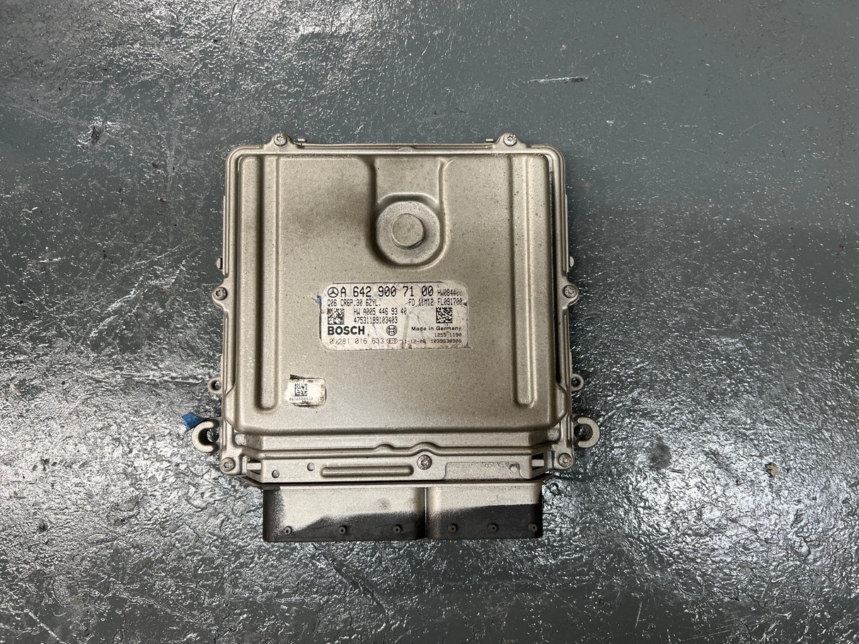 Mercedes Engine Control Module (ECM) OEM Part # A 642 900 71 00, Bosch Part # 0 281 016 633