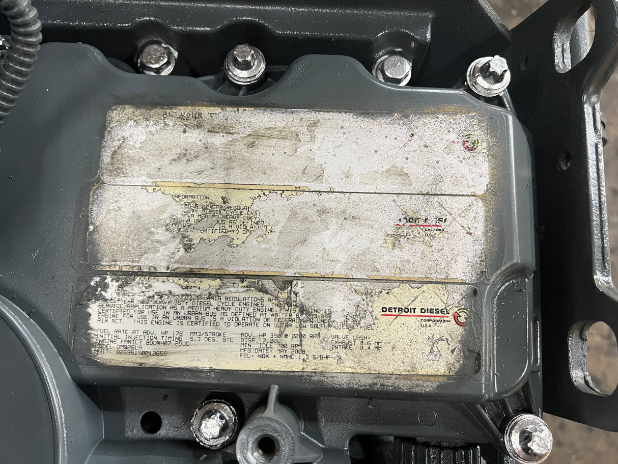 2008 Mercedes OM926LA Diesel Engine, 350HP