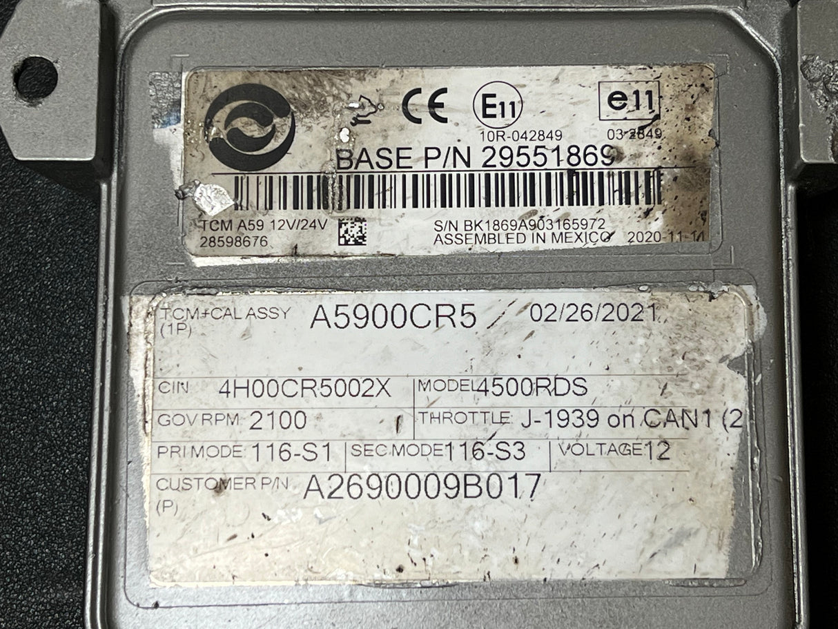 2020 Allison 4500RDS Transmission Control Module (TCM) Part # 29551869