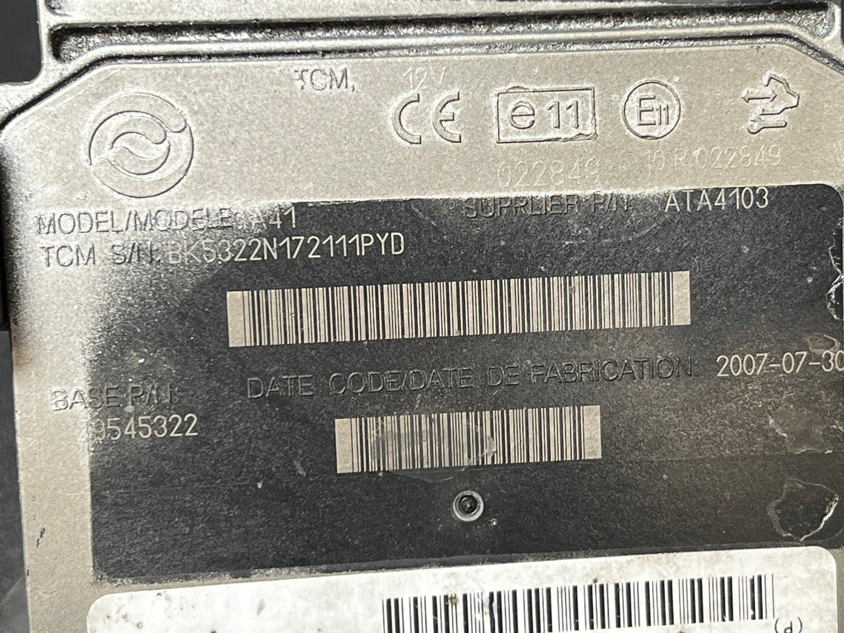 2007 Allison 3000PTS Transmission Control Module (TCM) 29545322