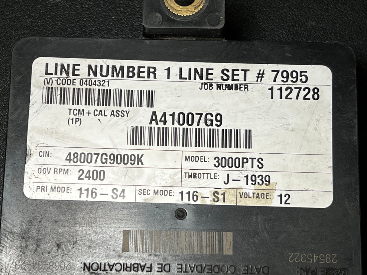 2008 Allison 3000PTS Transmission Control Module (TCM) 29545322