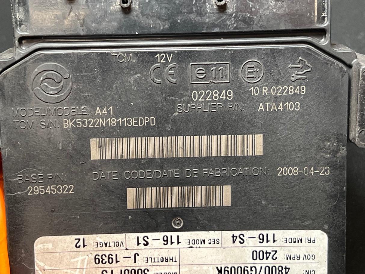 2008 Allison 3000PTS Transmission Control Module (TCM) 29545322