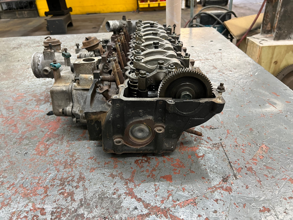 OEM 1998-2003 Isuzu 4HE1XS Cylinder Head Fully Dressed w/ Camshaft & Rocker Arm