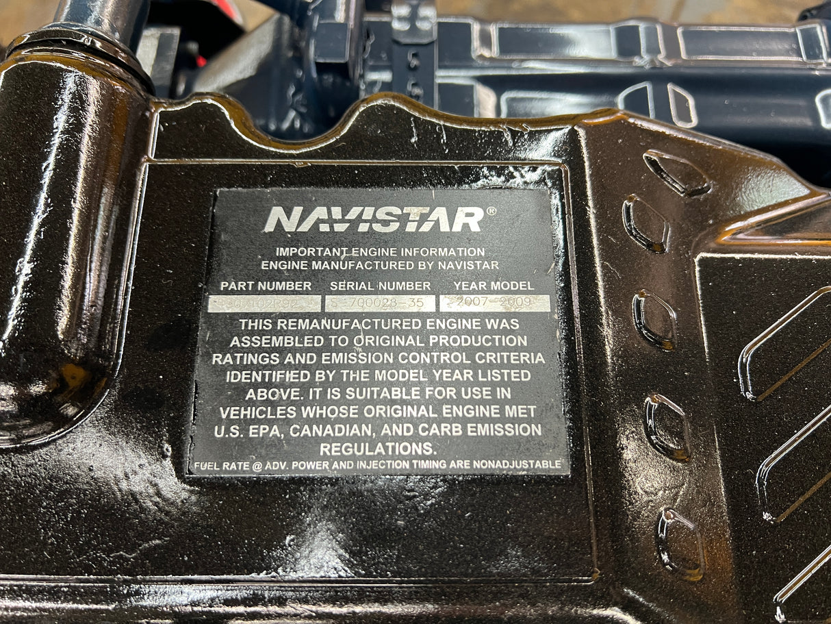 2007 International MAXXFORCE DT Diesel Engine For Sale