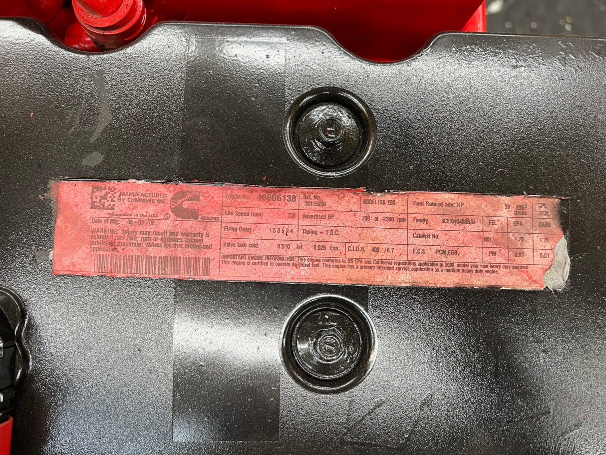 2009 Cummins ISB 6.7L Diesel Engine For Sale, CPL# 3238 (CM2150)