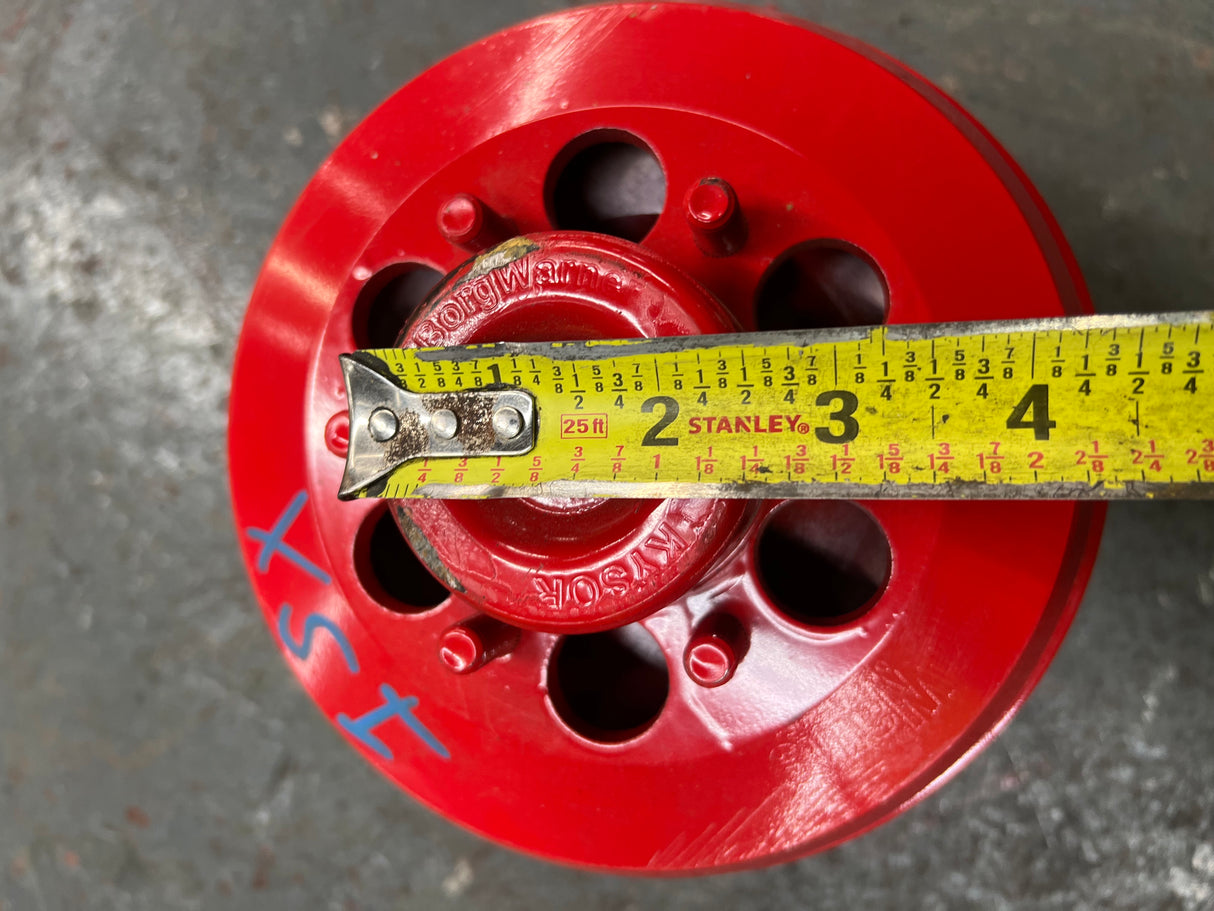 Cummins ISX15 Borg Warner Fan Clutch Pulley Part # 010021876, Mounting Base Part # 010021997
